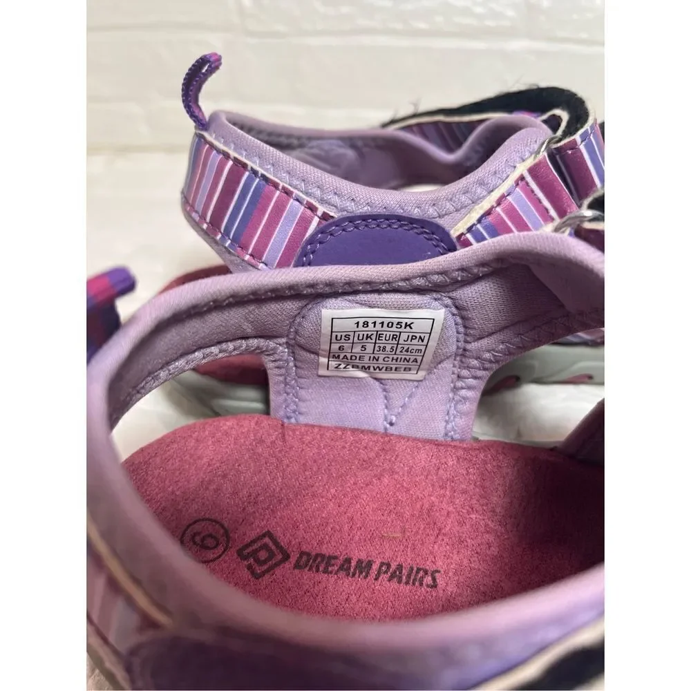 DREAM PAIRS Boys Girls Closed-Toe Outdoor Summer Sport Sandals